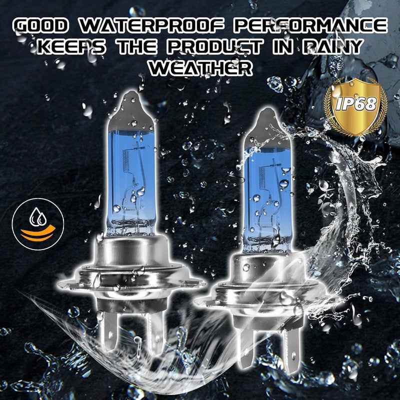 SamWinGear H7 Headlight Bulb H7 Halogen Head Light Bulbs, Ultra White Bright Halogen Headlight Bulb 12V 100W High Beam Low Beam Fog Light Bulbs, Universal Light Lamp for Most Cars, Trucks, SUVs (H7) - Image 3
